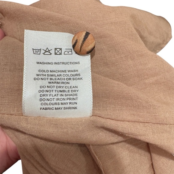 NWT Anthropologie Charlie Holiday Whitney Maxi Dress Cotton Animal Print Brown M - Picture 16 of 16